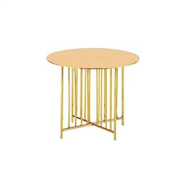 Imagem de Suporte para Bolo Expositor de dim sum Plataforma criativa redonda para armazenamento de sobremesas Suporte para bolos e salgadinhos Suporte para Sobremesa(Gold,Pequeno)