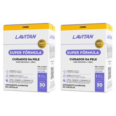 Imagem de Kit 2 Lavitan Cuidados da Pele Cabelo Unha Biotina Vitamina C 30cp Cim
