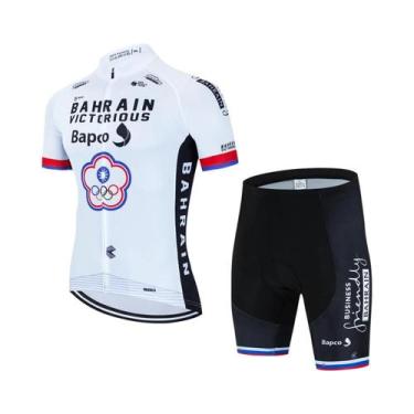 Imagem de Camisa e Bermuda de Ciclismo Masculina para Verão - Manga Curta - MTB,
