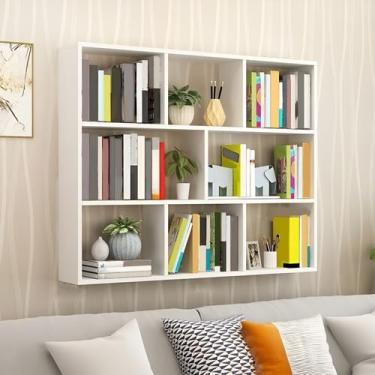 Imagem de PRATELEIRA CUBO ESTANTE 90X90CM BRANCO MULTIFUNCIONAL ARMARIO ORGANIZADOR MODERNO PARA LIVROS E OBJETOS