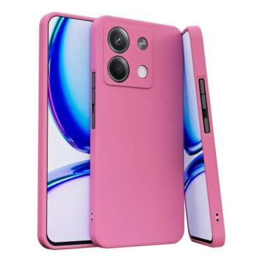 Imagem de Capa Capinha PREMIUM Compatível Motorola Moto Edge 60 e Edge 60 Fusion Silicone Macio Interior Veludo - Proteção De Câmera (Rosa Claro)