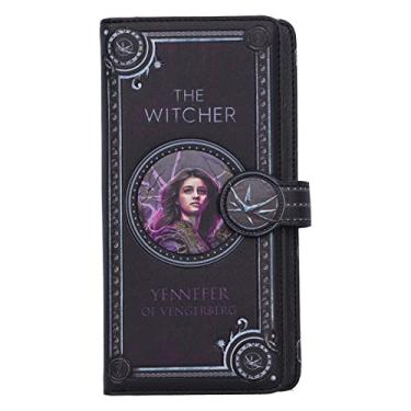 Imagem de Nemesis Now Bolsa The Witcher Yennefer em relevo 18,5 cm, couro PU, preta, mercadoria oficialmente licenciada The Witcher, bolsa Yennefer em relevo, 4 compartimentos para dinheiro e 12 cartões, preta
