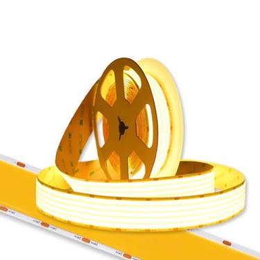 Imagem de Fita De Led Cob 30mm 5m 180w 1600 Leds/m P/Perfil Sanca 12v 3000K