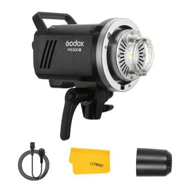 Imagem de Lanterna estroboscópica de estúdio Godox MS300V 300W 110V com acessóri