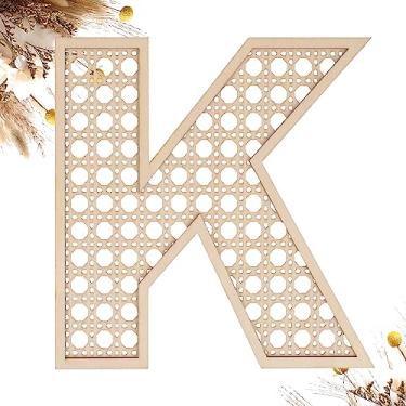 Imagem de She Love Letras De Vime Madeira 8" K Para Decoração Parede, Artesanato, Boho, Berçário, Chá Bebê, Casamento, Quarto, Placas Com Nome, Rústicas Grandes, Casa