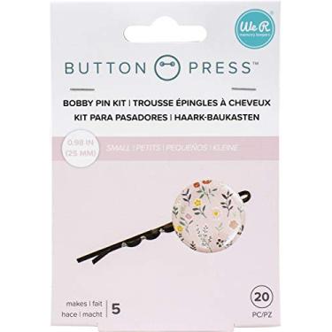 Imagem de Suporte para Grampos de Cabelo Personalizados Button Press We R - 20 Peças