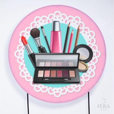 Imagem de Painel Decorativo para Festa 1,80x1,80 metros Vesti Fácil com Elástico Maquiagem - Fera Print