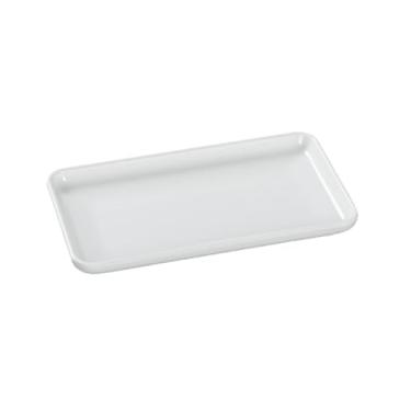 Imagem de Prato de macarrão de arroz de porcelana esmaltada retangular de melamina branca minimalista estilo chinês - prato retangular de 28 cm