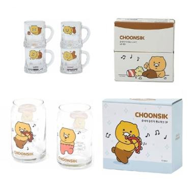 Imagem de MYTEMS Kakao Choonsik Soju Conjunto de 4 copos de shot e copos em forma de lata de cerveja Somaek 2p
