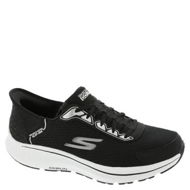 Imagem de Skechers Tênis masculino Hands Free Slip-ins Go Run Consistent 2.0 Empower, Preto/branco, 12.5 Wide