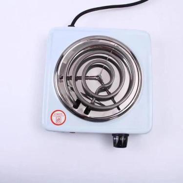 Imagem de Fogão Elétrico Portátil 1 Boca Branco Snel Camping, Branco, 127v 1 boc