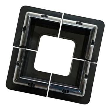 Imagem de Wswqop Kit de suportes de montagem de painel solar, suporte de painel fotovoltaico, kit de suporte de canto resistente e amplamente utilizado para RVs e, Preto