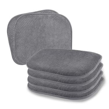 Imagem de SWEMSTAR Almofadas de cadeira - 38 cm x 43 cm almofada de espuma para cadeira de jantar de cozinha para cadeiras almofadas de banco de bar antiderrapante