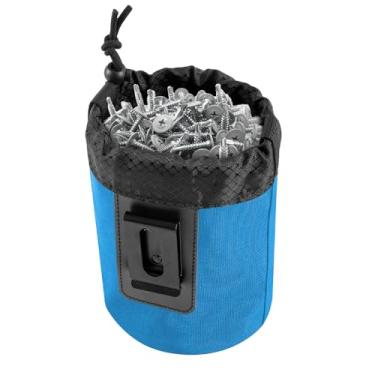 Imagem de Bolsa de trabalho para pregos/parafusos – Bolsa de ferramentas de encaixe modular para cintos de ferramentas, coletes e painéis, ótima para carpinteiro, tecnologia HVAC, Plumbe e eletricista