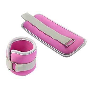 Imagem de Pesos no tornozelo, peso da perna do braço do pulso para mulheres, crianças, 2 x 0,25 kg/0,5 kg/0,75 kg, par de alças de pulso ajustáveis, para ginástica infantil, dança, exercícios aeróbicos (tamanho