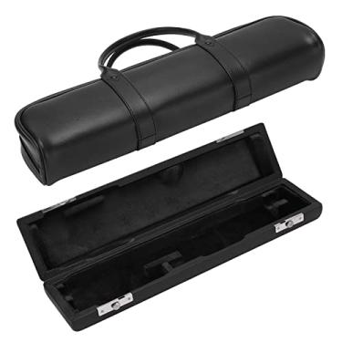 Imagem de Estojo de Bolsa Elegante de 6 Buracos Em Couro Artificial para Acessórios de Instrumentos Musicais