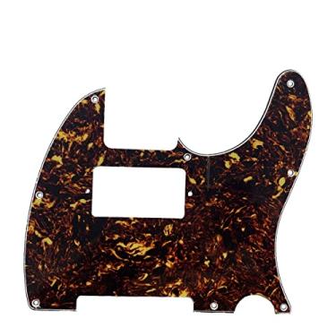 Imagem de Dopro Guarda de palheta de guitarra Tele 8 furos para EUA/para-lama mexicano Telecaster tartaruga escura