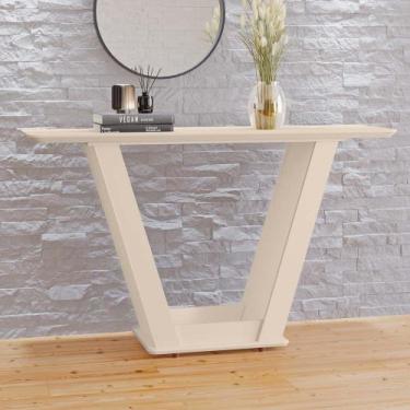 Imagem de Aparador Oregon 100% MDF com Tampo 25mm Tuboarte, Off White