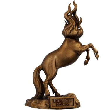Imagem de Estátua Mula Sem Cabeça Imagem Folclore Brasileiro (Cor Cobre Antigo)