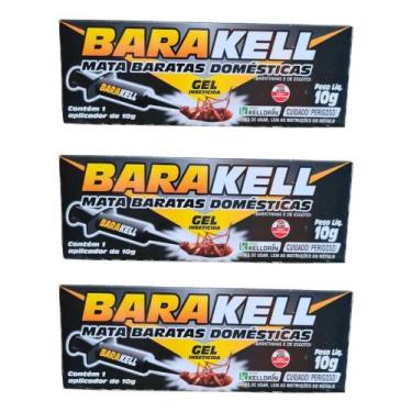 Imagem de Mata Baratas Barakell Gel Seringa 10g Kit C/ 3