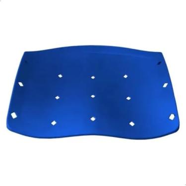 Imagem de Assento Plástico Ergonômico Azul Bic para Cadeira Secretária – Conforto e Durabilidade Home Gourmet