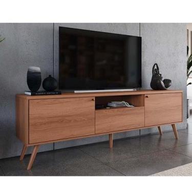 Imagem de Rack Retro 183cm Para TV 50 Polegadas River 1.83 Lukaliam Jequitiba