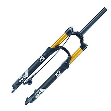 Imagem de Garfo dianteiro de bicicleta de neve para bicicleta 26 27,5 29 polegadas liga de alumínio Air Gas Fat Fork Bike para acessórios de bicicleta de pneu, bloqueio remoto, 66 cm