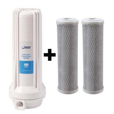 Imagem de Filtro Agua 9 3/4 Pou Carvão Ativado Bbi 230 + 2 Refil E230