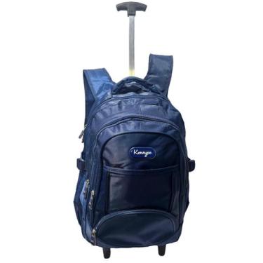 Imagem de Mochila De Rodinha Estilo Executiva Escolar Com Alças De Costa Resiste