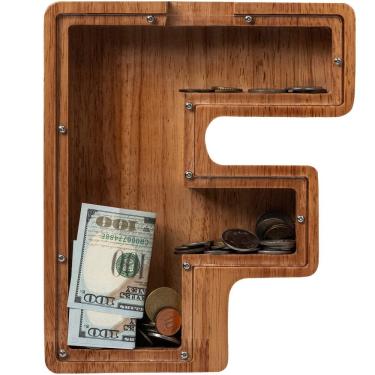 Imagem de Carta infantil extra grande de madeira para cofrinhos de 30 cm