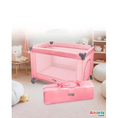 Imagem de Berço Portátil Infantil Multifuncional com Mosquiteiro e Abertura Late