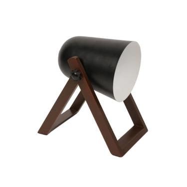 Imagem de Luminaria Mesa Avant Deluxe Cannon Preto/madeira