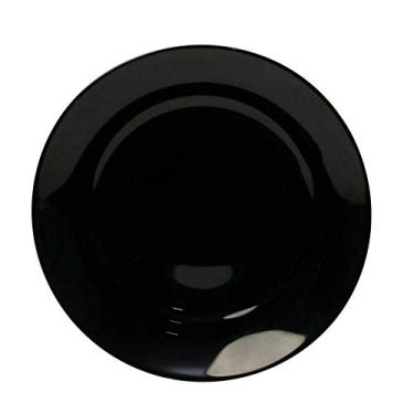 Imagem de PRATO RASO DE VIDRO TEMPERADO ALEXIE BLACK 25cm