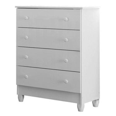 Imagem de Cômoda Gaveteiro Ariel Branco Brilho - Carolina