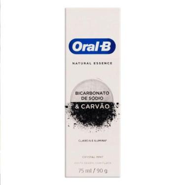 Imagem de Creme Dental Oral-B Natural Essence Com Bicarbonato de Sódio e Carvão 