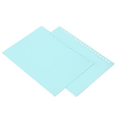 Imagem de Yinhing 20 Folhas Tampa Solta de Encadernação de Folhas, Protetores de de Fichário, Tampa de Ligação de Plástico, A5 20 Furos Ligação Flexível de Apresentação de Soltas, para (Verde claro)