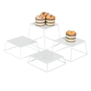 Imagem de Expositores de alimentos YFEEN Dessert Table Risers, conjunto de 4