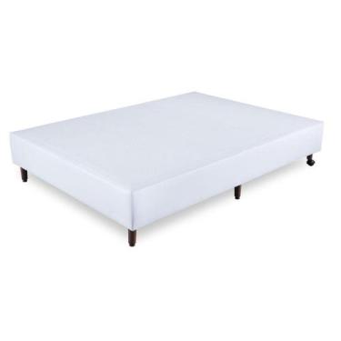 Imagem de Base Cama Box Casal material sintético Branco Orthocrin Eco 138x188x24