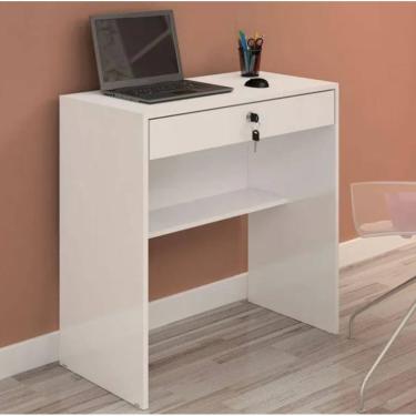 Imagem de Escrivaninha Andorinha Gaveta com Chave JCM - Branco