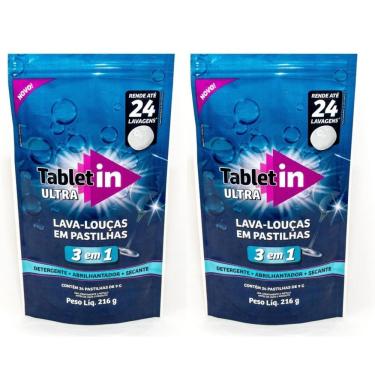 Imagem de Kit Lava-louças Louças em pastilhas - 48 pastilhas de 9g - Tabletin