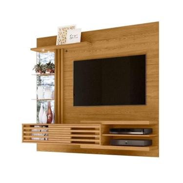 Imagem de Painel Bancada Suspensa Frizz Supreme Para Até 55 Polegadas Com Led - Madetec Cumaru
