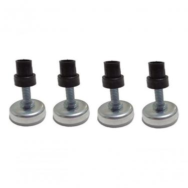 Imagem de Kit 4 Pés Para Cama Box Mesas Cadeiras Puff Niveladores 5/16 Metálicos