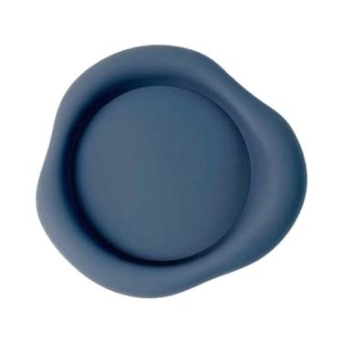 Imagem de predolo Porta-copos de silicone para bebidas, porta-copos para mesa, proteção simples para copos, jogo americano para café, escritório, hotel, restaurante, Azul