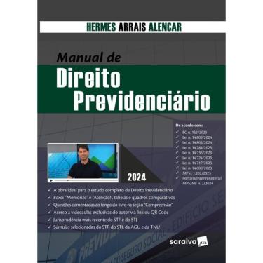 Imagem de Manual De Direito Previdenciário - 1ª Edição 2024