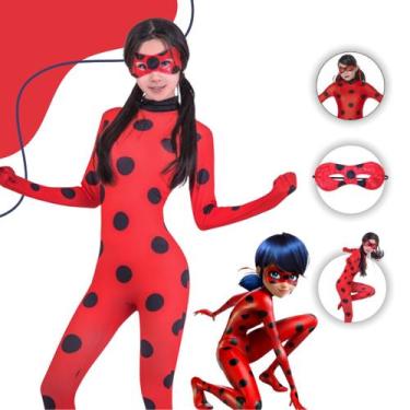 Imagem de Fantasia Infantil Ladybug Mascara Joaninha Festa - Pacotinho Decor, P