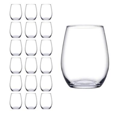 Imagem de 18 Copos de Vidro Transparente Redondo 440ml Amber Pasabahçe