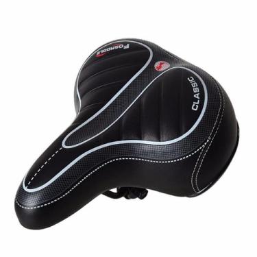 Imagem de Selim Bike Grande Confortável Cruiser Extra Sporty Soft Couro - no-bra