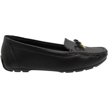 Imagem de Mocassim Modare Ultraconforto Perfuros e Laço Feminino, Preto, 36