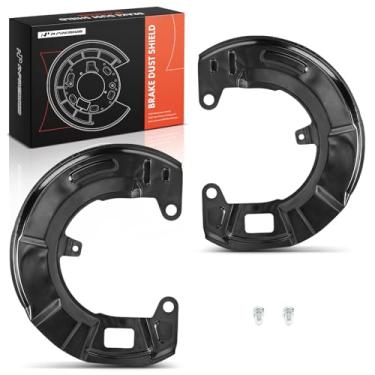 Imagem de A-Premium Protetor contra poeira do freio dianteiro e do lado do passageiro compatível com modelos Hyundai - Santa Fe 2001-2006, com rodas de 15 polegadas, conjunto de 2 peças