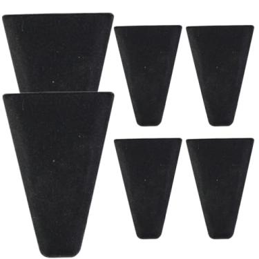 Imagem de Cesta de silicone para fritadeira a ar 6 peças para aumentar a altura, pé de silicone antiderrapante para racks redondos/quadrados, acessório de rack empilhável portátil 1,3 x 1,8, prateleiras